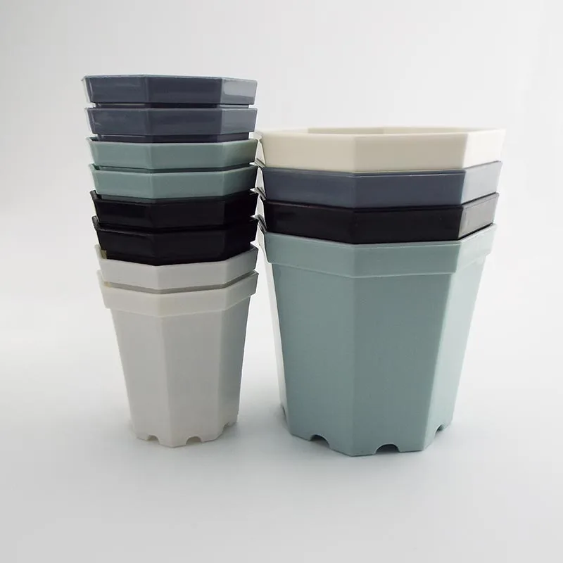 1pc Plastic Square Plant Flower Pot Home Garden Planter Tools Plant Pots Gardening Nursery Pots for Herb Succulents D1