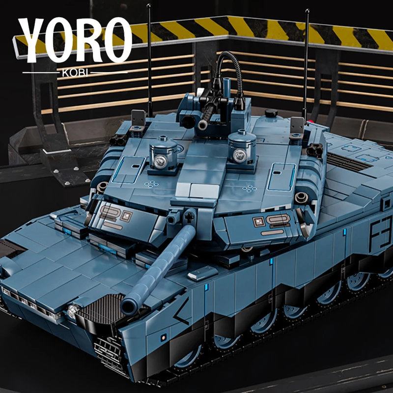 NEW Main Battle Tank Building Blocks Children Toys KF51 Armored Cars Army MOC Bricks Sets WW2 Military Panzer Model Adult Gifts