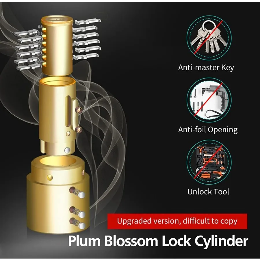 إنذار القرص قفل مجموعة 2 قطعة قفل الفرامل مع ميزة مضادة للسرقة مقاوم للماء 110 ديسيبل إنذار بصوت عال 7 مللي متر دبوس قطر 5ft تذكير كابل ل