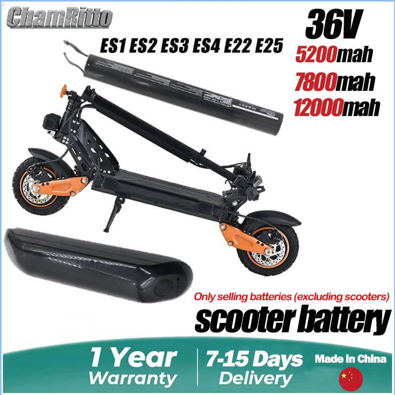 

Оригинальная новая литиевая батарея 36V 5200mAh 7800mAh 12800mAh для самокатов Segway Ninebot ES1 ES2 ES3 ES4 E22 E25