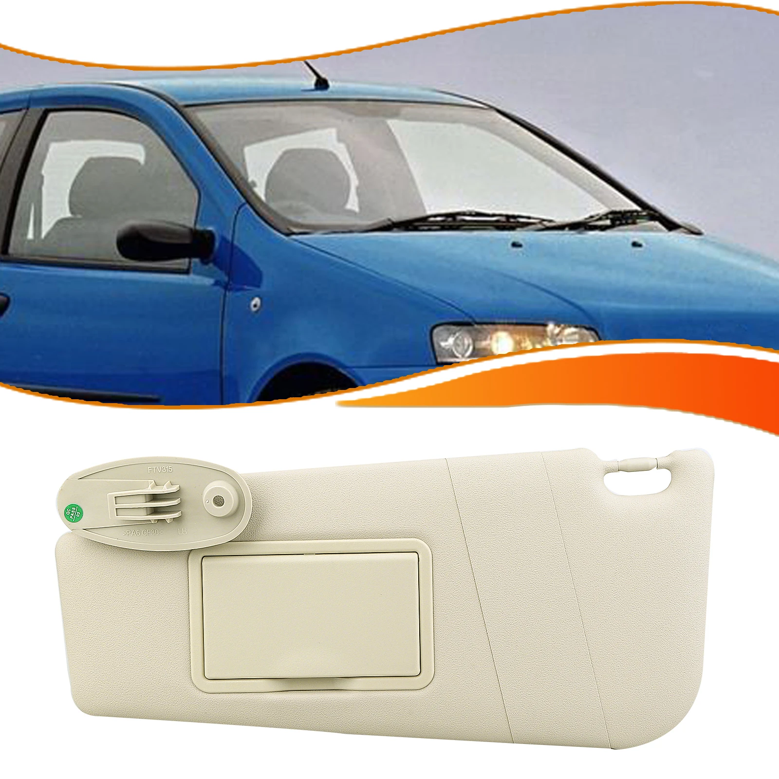 Car Interior Front Sun Visor Sunshade Cover Shade Shield For Fiat Punto 1N 1P 1999-2005