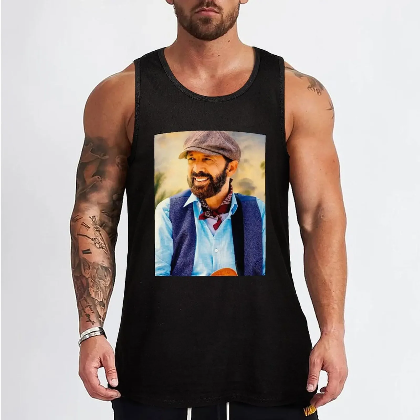 Poster Juan Luis Guerra singer Tshirt Juan Luis Guerra Tank Top T-shirt for fitness summer Sportswear for men