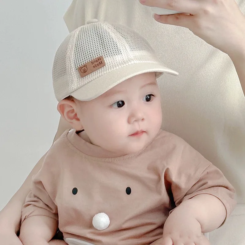 Summer Baby Mesh Peaked Hat Hollow Breathable Children Duck 