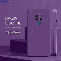 Original Candy Color Case Cover for Huawei Mate20 Mate 20 X Pro Lite 20X 5G Soft Liquid Silicone Luxury Fundas Phone Accessories