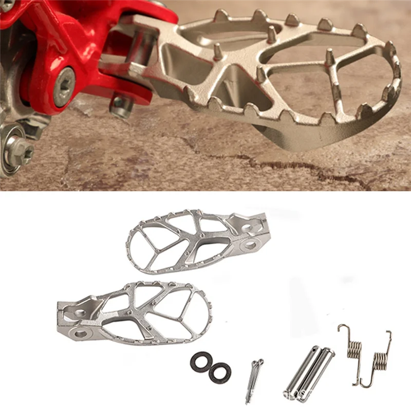 

A04E-Stainless Steel Foot Pegs Kit For Motorcycle For Ktmex 17-22/Xxf 16-22 Pedal Accessories Dirt Bike Motocross