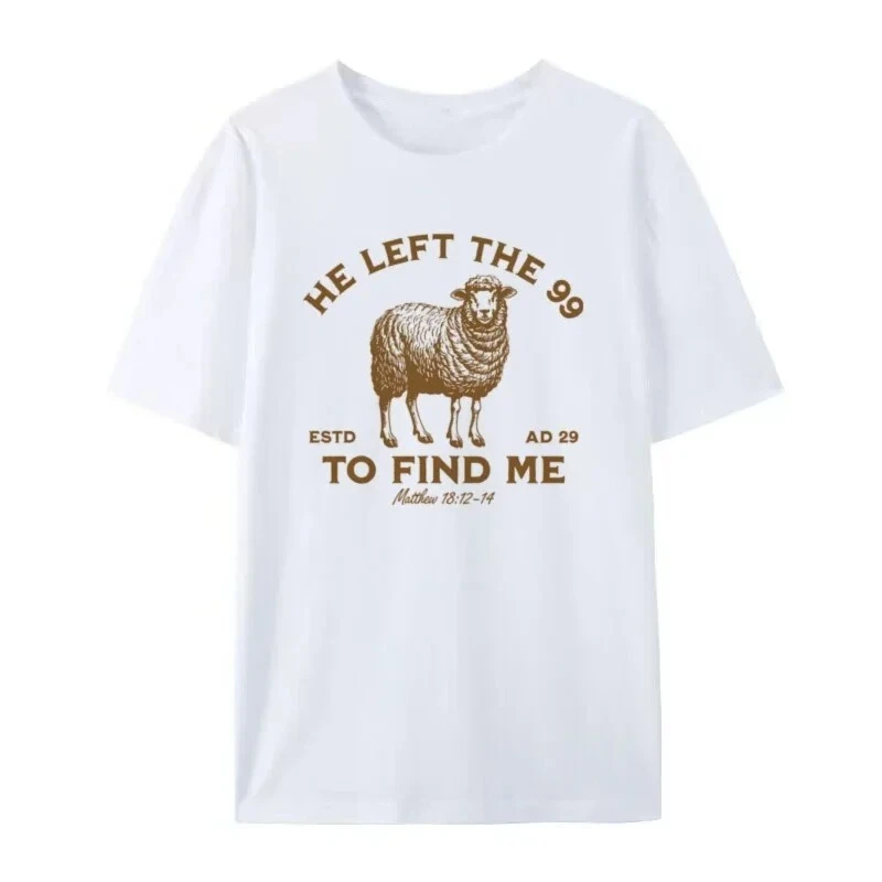 لقد ترك 99 المرأة خمر المسيحية ملهمة تي شيرت الكتاب المقدس الآية تي شيرت يسوع الله الجرافيك المحملة للجنسين الدينية أفضل هدية #2