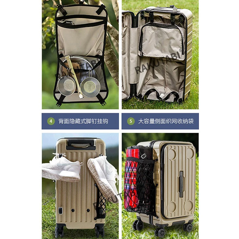 Imagem -03 - Grande Capacidade Outdoor Camping Trolley Box Mala do Estudante Bagagem Verificada 26 29