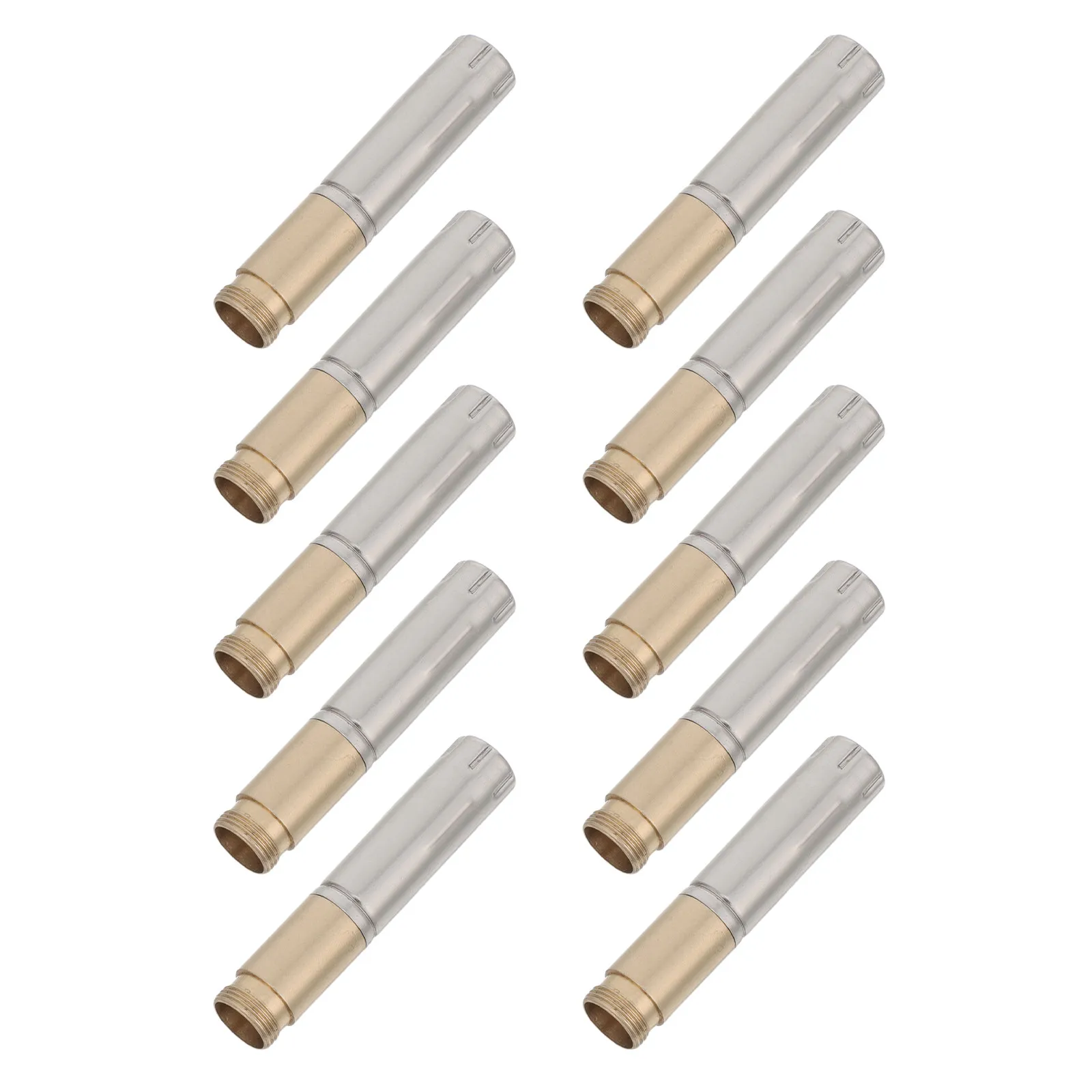 

10Pcs Ballpoint Pen Core Metal Replacement 7.3mm External Thread Ballpoint Pen Mechanism Outer Housing Replacement for Office