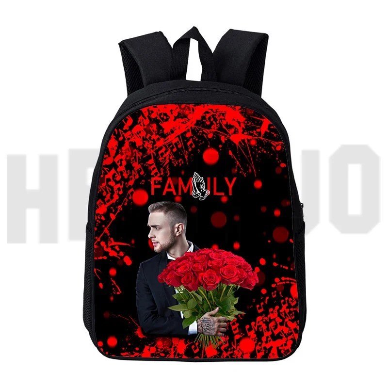 Fashion Russian Rapper 3D Anime Egor Kreed Backpacks Cartoon School Bag Travel Teenagers 12/16 Inch Daily Pack for Boys Girls