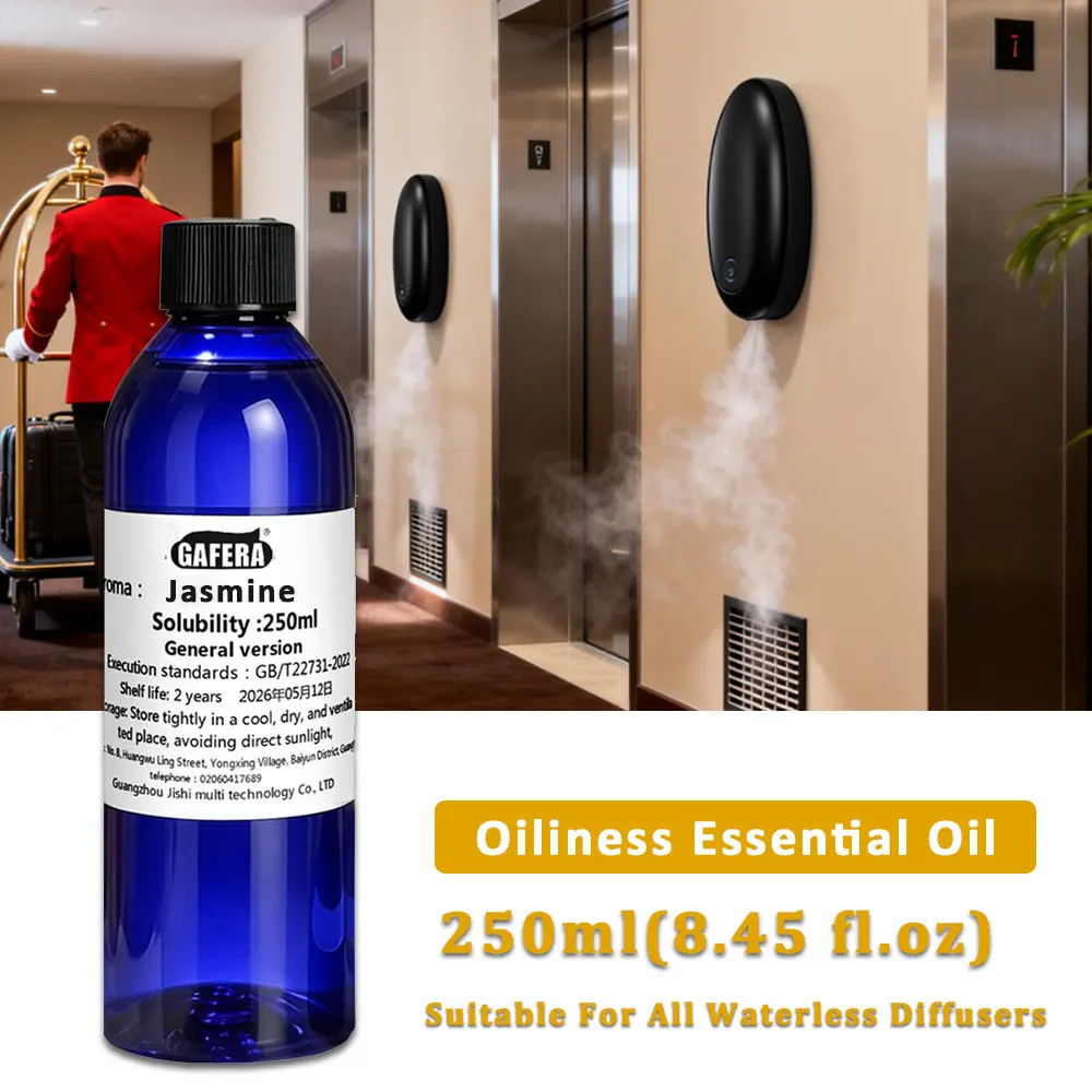 GAFERA 250ml(8.45 fl.oz) Jasmine/Sheraton Essential Oil, For All Waterless Diffuser, Fragrance Aroma Machine Replenishes Essence