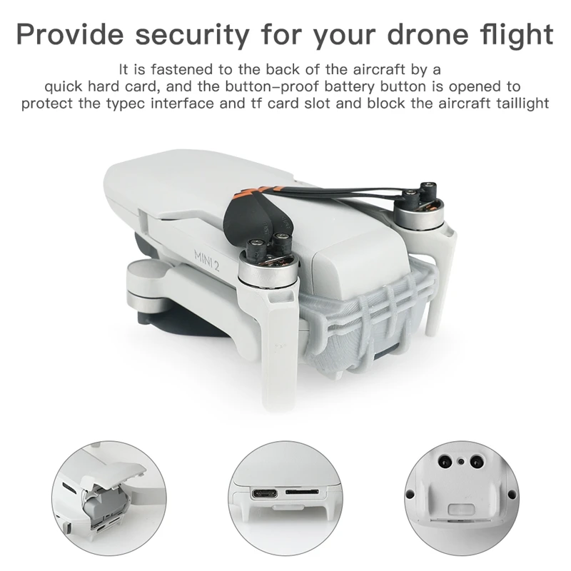 HFES hebilla de separación de batería, Clip de tablero fijo Protector de seguridad anticaída para Mavic Mini 2, accesorios para Drones