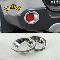 For Nissan X-Trail T31 2008 2009 2010 2011 12 13 ABS Chrome Car Rear Bumper Rear Fog Lamp Decorative Frame Exterior  Accessories