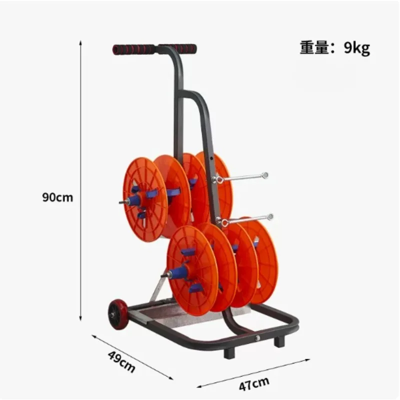 Cable Reel Support Stand, Wire Drum Storage Rack, Fit BV Three-Wire Cable for Electrician Construction