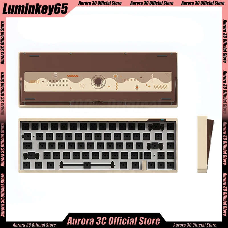 luminkey65 Gamer Mechanical Keyboard Kit 3 Mode Wireless Keyboards Usb/2.4g/Bluetooth Hot Swap Customize Gaming Keyboard Gifts