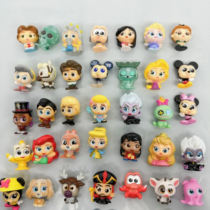 Random 30/50PCS Disney Doorables Anime Figures Series 4 5 Mickey Stitch Buzz Big Glass Eye Doll Toys Kids Gift Non-repetitive