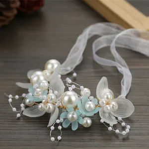 Zakol-sweet romantic nuptial pearl flower flower hit, garland headband, gift from the wedding jewelry 8 Main Perola Sales - №1