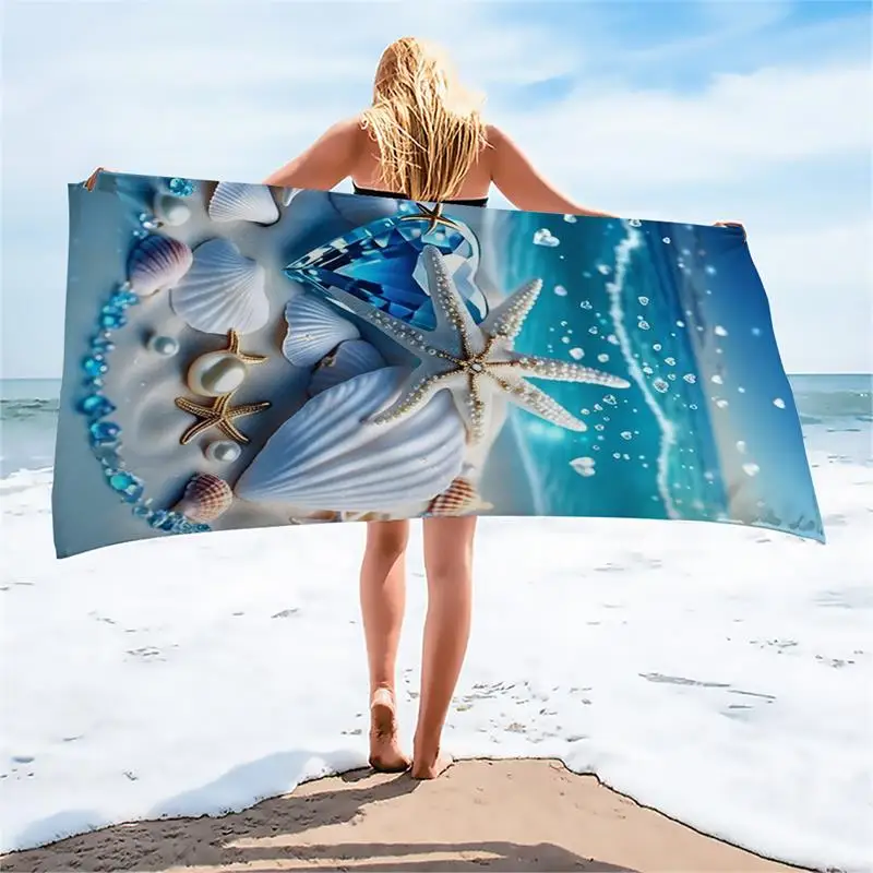 1PC Extra Large Ultra Soft Sexy Leopard Print Beach Towel with Beautiful Butterfly Knot Quick Dry Ultrafine Fiber Strong Wrap De