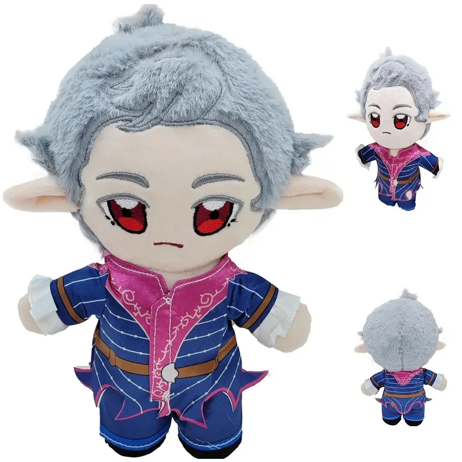 Astarion bambola di peluche da 8,6 pollici gioco BG3 bambola di peluche morbida per appassionati di giochi e regali di Natale e compleanno per bambini