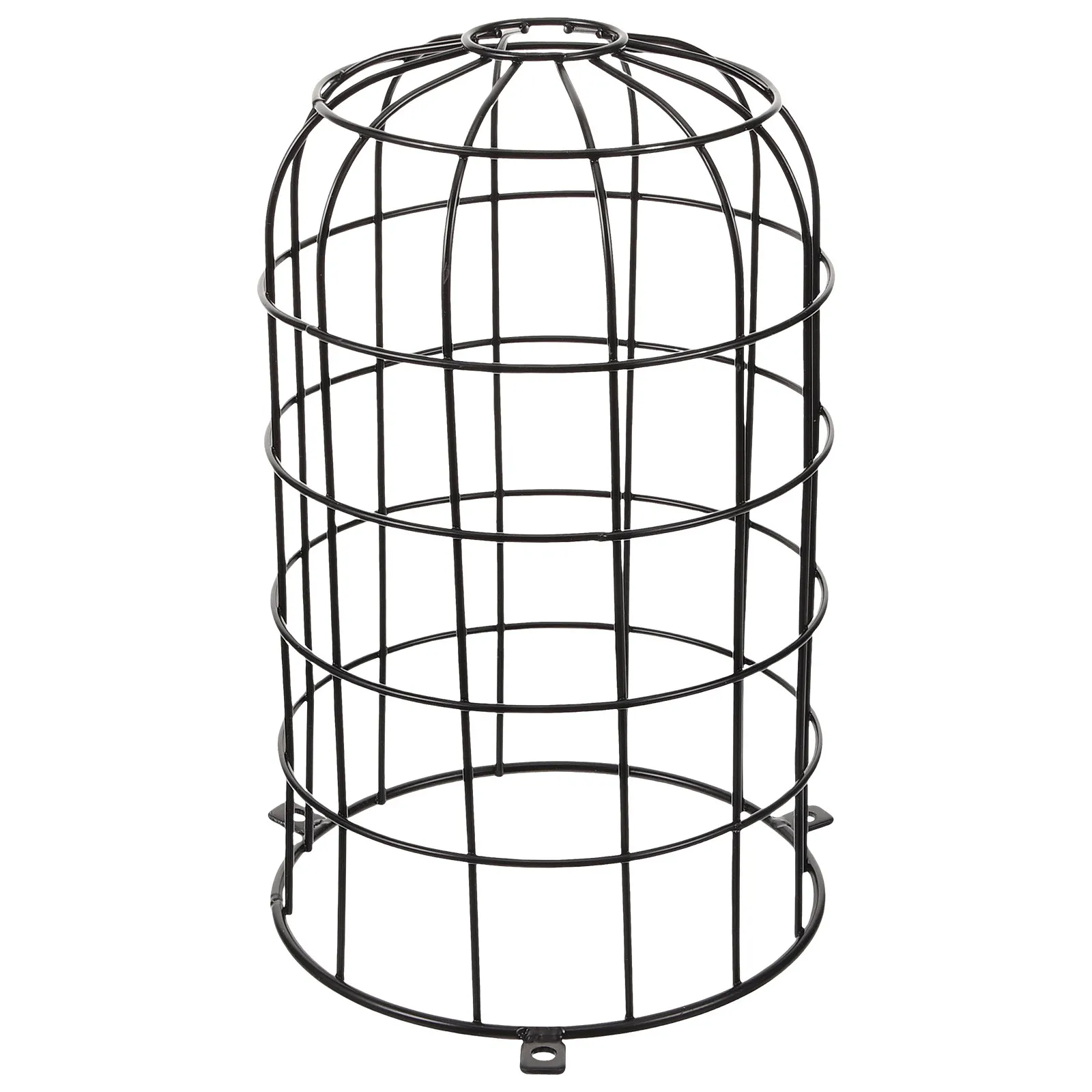 Pendant Lamp Explosion-Proof Lampshade Frame Rust-Resistant Iron Wire DIY Lamp Shade Frame Ceiling Light Guard Vintage Bulb