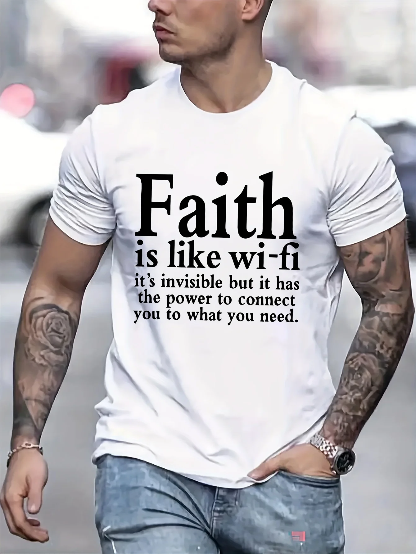 

High-Quality 100% Cotton Men's Short Sleeve T-Shirt with Letter Printing for Easy Movement and Soft Skin-Friendly Wear