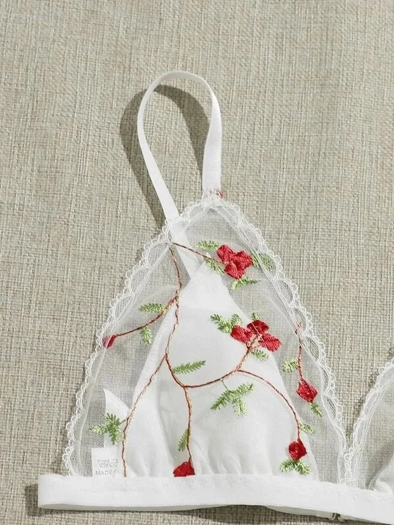 مثير الدانتيل الأزهار التطريز الملابس الداخلية الإباحية انظر من خلال الصدرية ثونغ الرباط مجموعة الملابس المثيرة الجنس زي الحسية ملابس داخلية حريمي