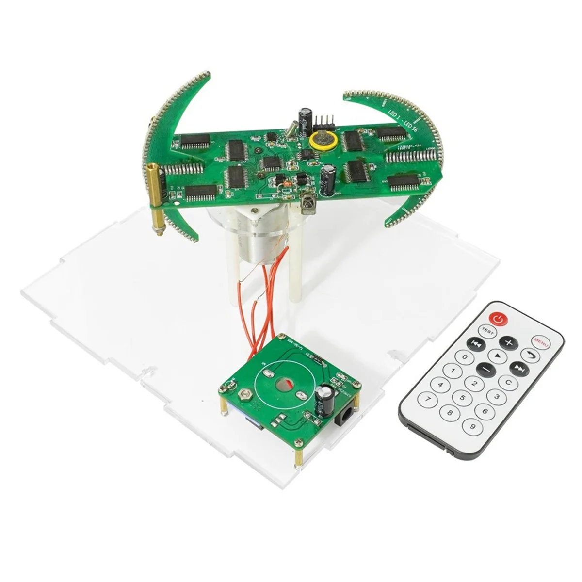 طقم LED دوار كروي مزدوج مطور للتحكم عن بعد بدون أداة تنزيل