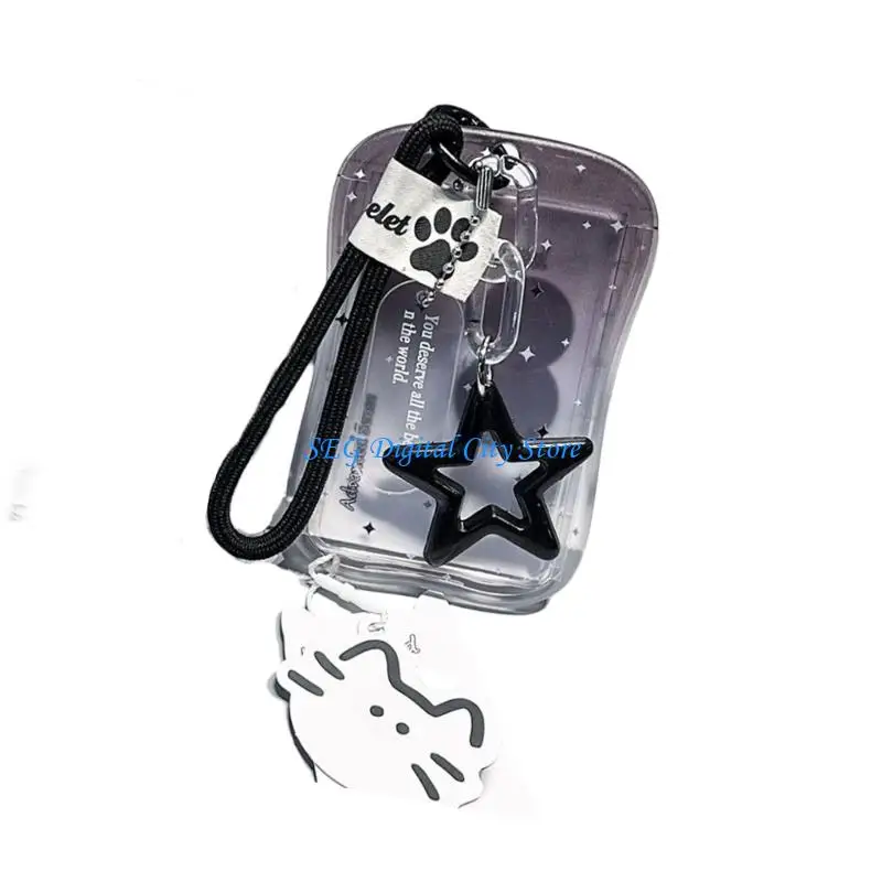 U75B Visible Badge Card Case with Charm for Campus Entry and Daily Carry