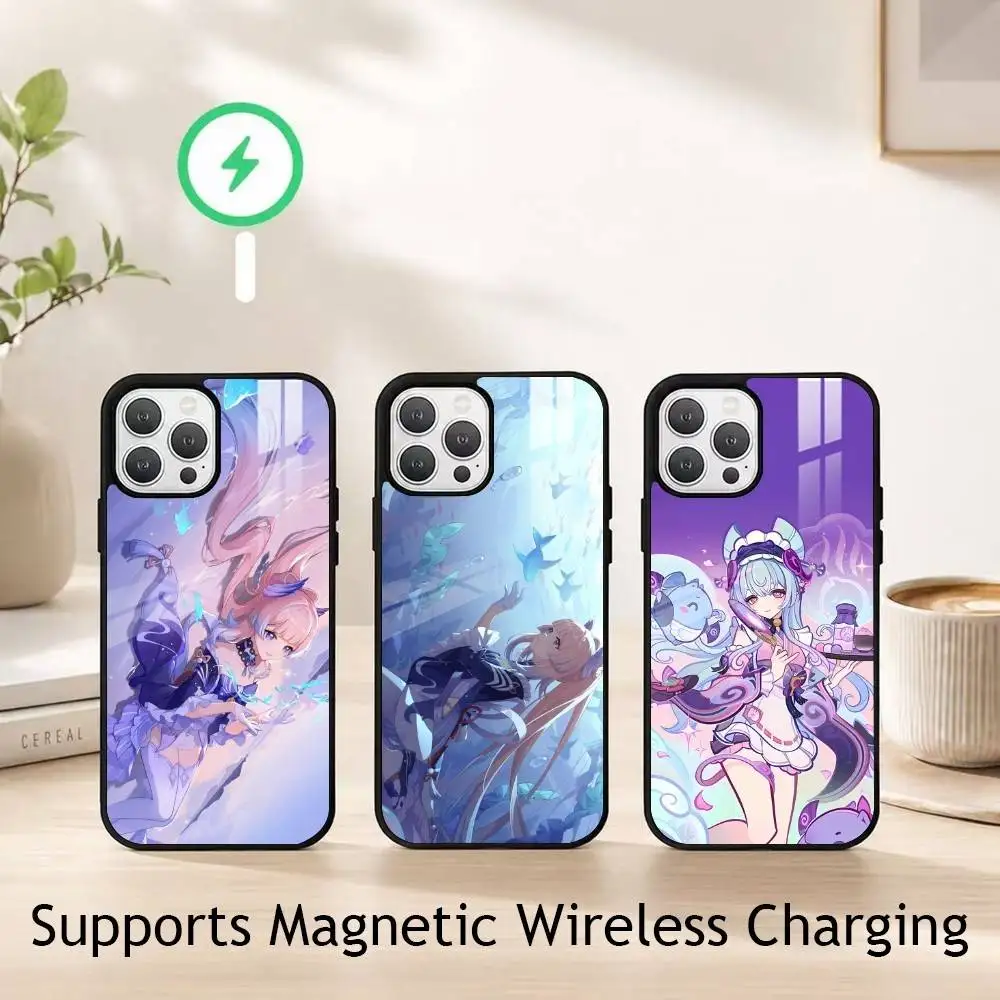 

Game Genshin Impact Kokomi Phone Case For iPhone17,16,15,14,13,12,11 Plus,Pro Supports Magnetic Wireless Charging