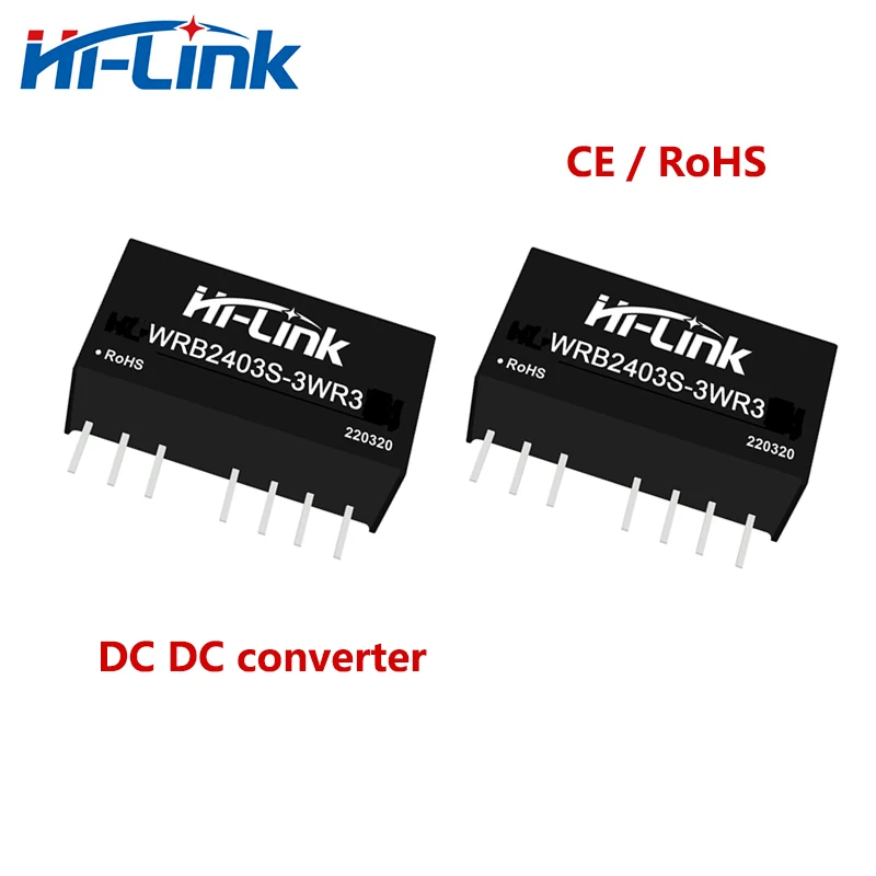 

Free Shipping 10pcs/lot Hi-Link Manufacturer New WRB2403S-3WR3 3W 3.3V DC DC Converter Power Supply Intelligent Module In Stock