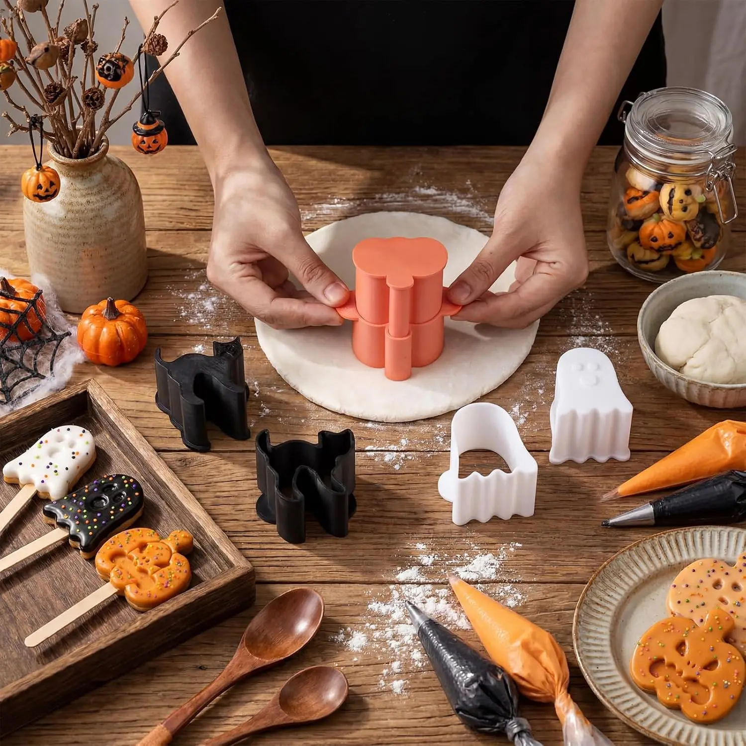3 Pcs Halloween Cake Pop Mold Set for Chocolate Lollipops Treats - Halloween Party & Home Baking Essentials for Birthday Parties - view 3
