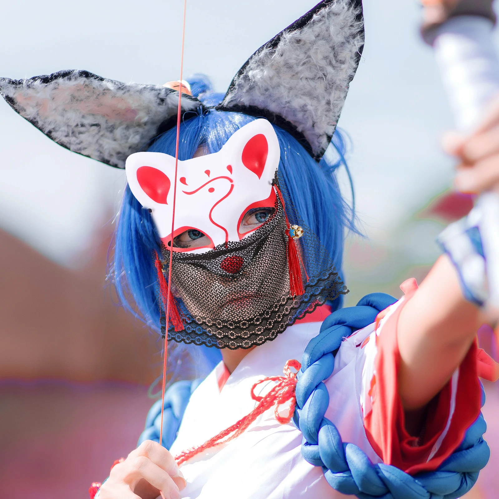 

fox half mask cosplay mask animal mask masquerade party mask women mask carnival mask prop mask for women
