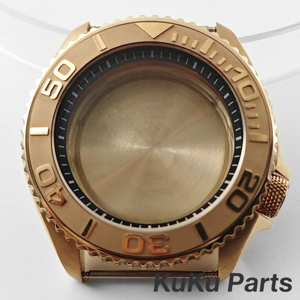 

Top Rose Gold SKX007 NH35 Case 42mm Men’s Dive Watch Cases For NH35 NH36 NH34 NH38 NH70 4R35 Automatic Movement For 28.5mm Dial