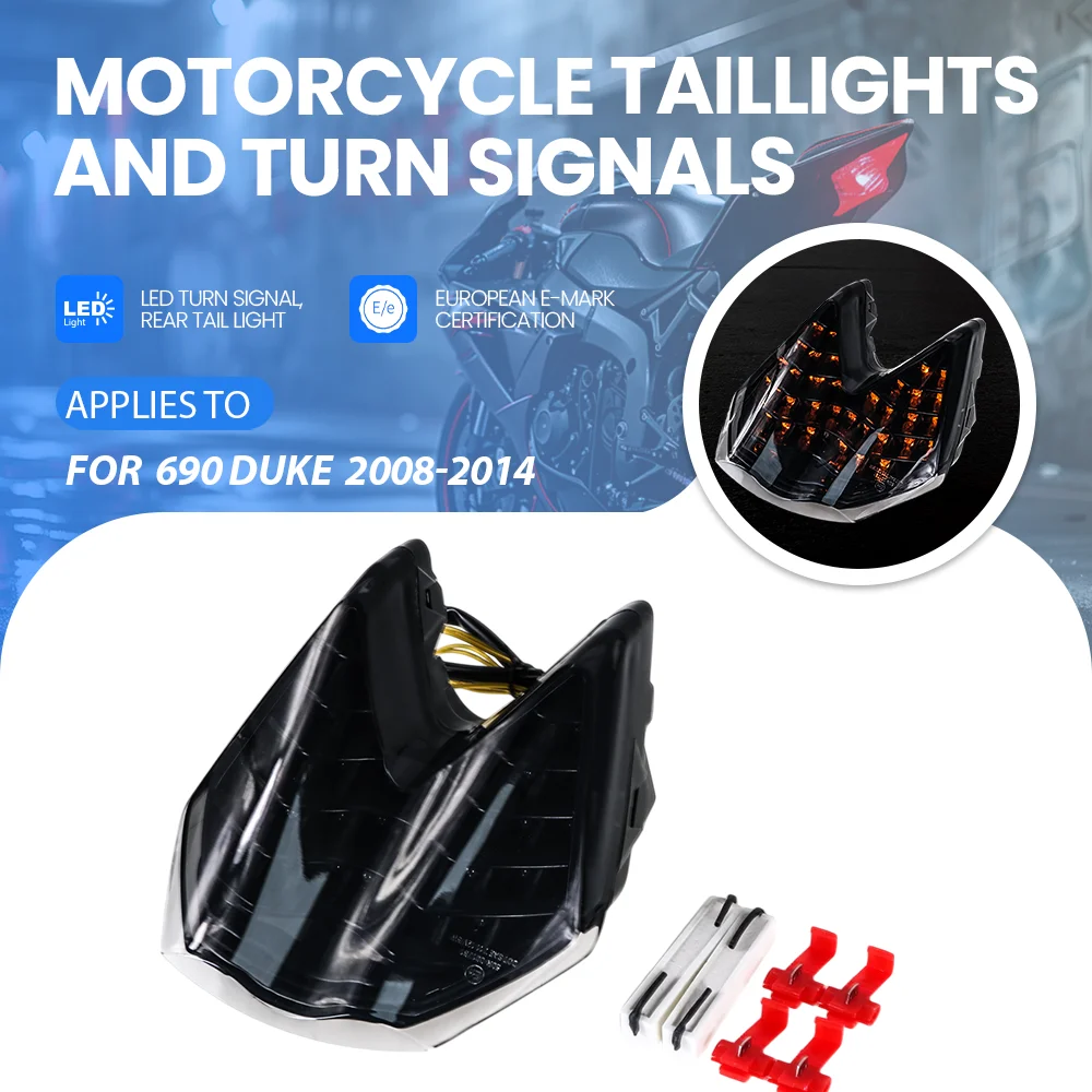 

Motorcycle LED Turn Signal Tail Light Taillight For 690DUKE DUKE690 2008 2009 2010 2011 2012 2013 2014 Duke690