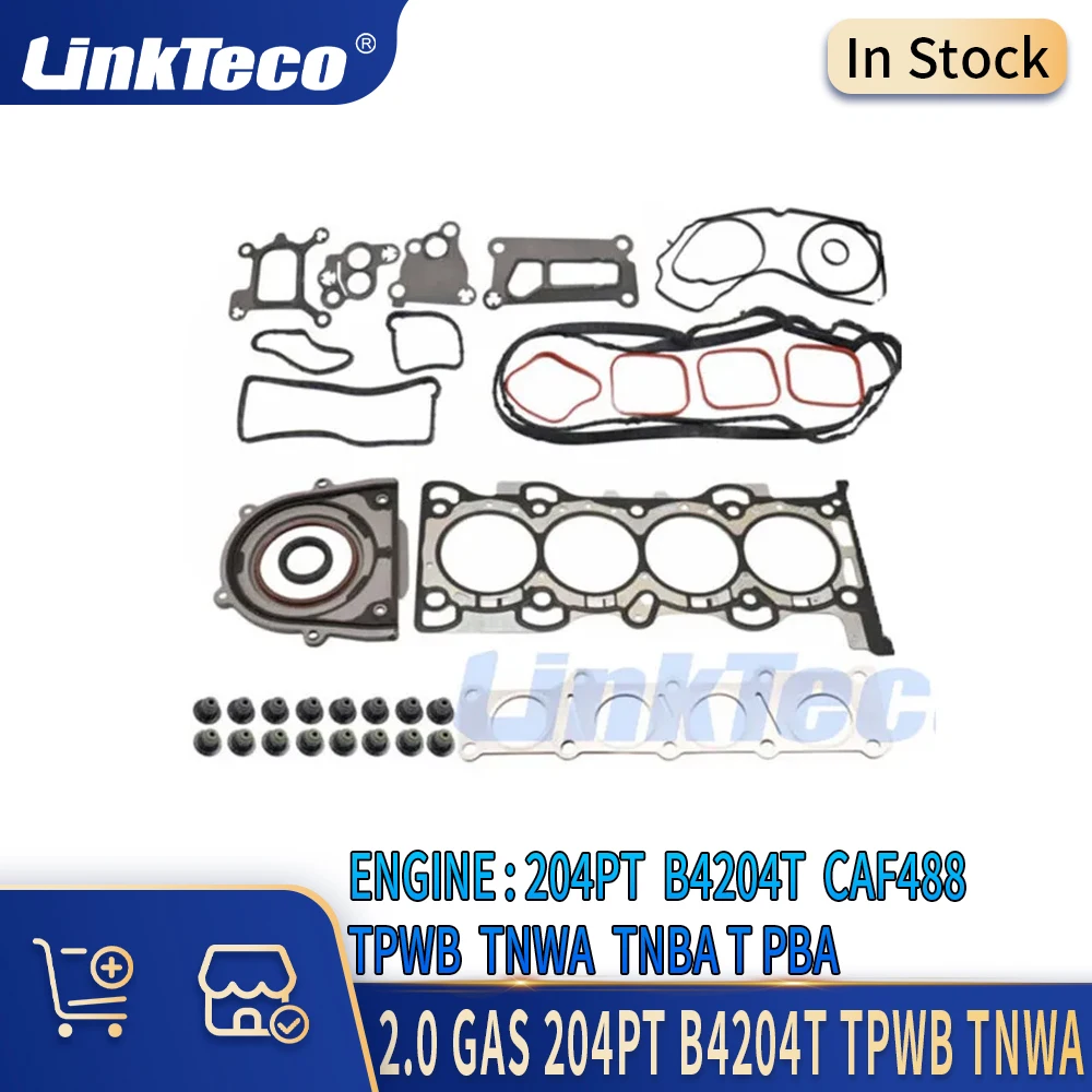 Auto Engine Parts Cylinder Head Gasket Set Kit Fit 204PT B4204T CAF488 2.0 L 11-19 GAS For JAGUAR LAND ROVER FORD VOLVO LINCOLN