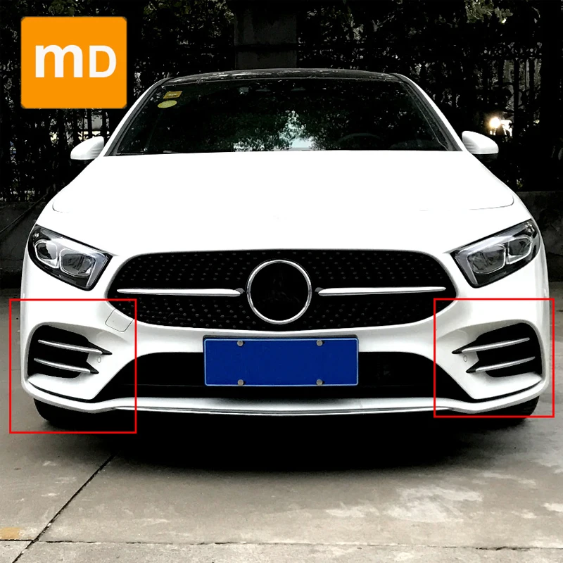 

For Mercedes Benz A-Class A180L A200L 19 Glossy Black Spoiler Splitter Body Kit Grille Modification Car Accessories