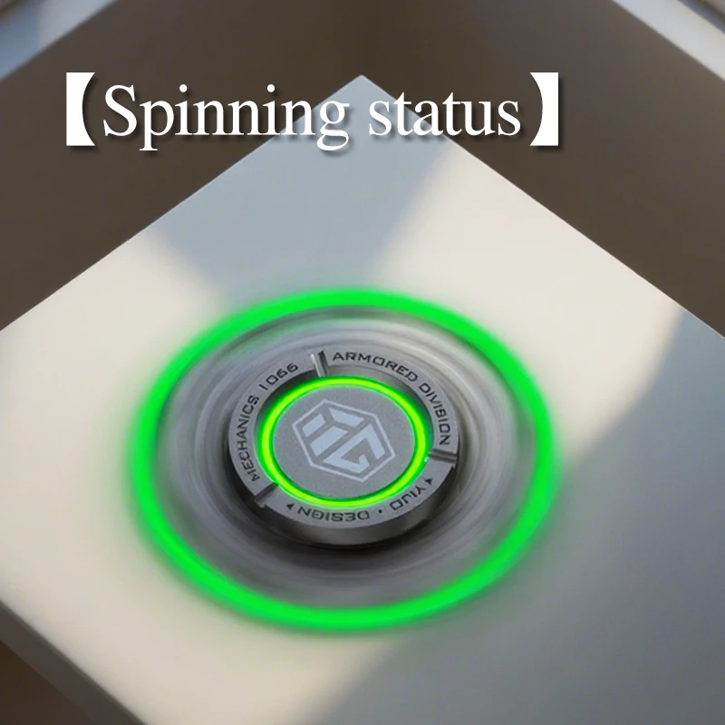 빛나는 금속 피젯 스피너 - 성인용 자이로 핸드 스피너, 스트레스 해소, 무소음 EDC 장난감, ADHD 불안 완화, 멋진 선물