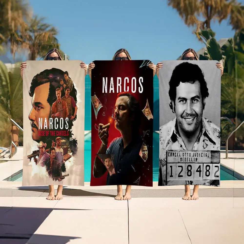 TV Series N-Narcos Bath Towel Microfiber Soft Water Absorbing Breathable For Girl Kids Decorative Cartoon Beach Towel