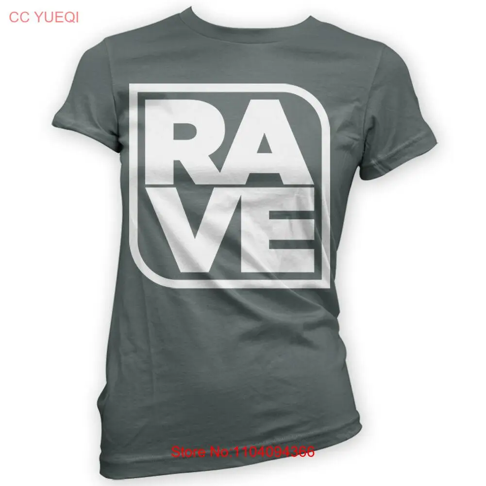 Rave Womens T-Shirt -x14 Colours- Gift Dance Club DJ Music Night Out Student