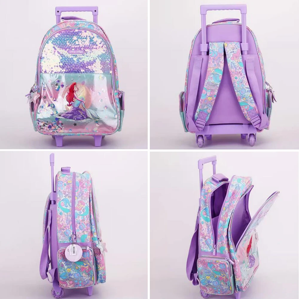 Smiggle Kids Rollende Rugzak Hot-Selling Zeemeermin En Prinses Wielen Schoolrugzak Voor Jongens En Meisjes School Trolley Tassen