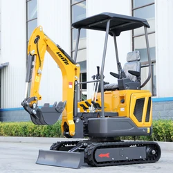 China customized 16 Crawler Small excavator high-top crawler multi-functional mini excavator Mini excavator sold with ce/ Euro 5