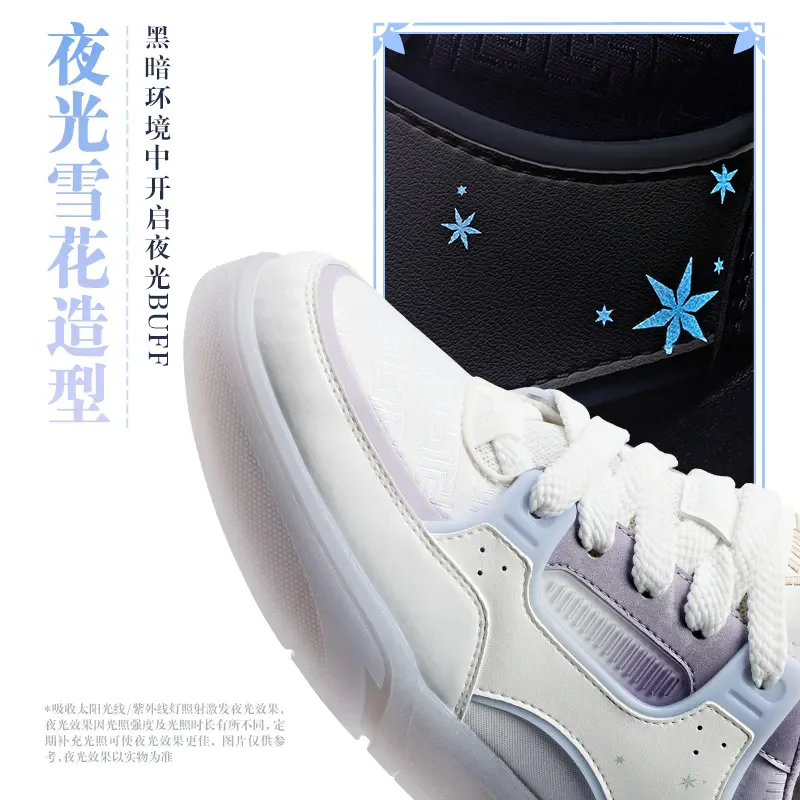 [Genuine] miHoYo Game Genshin Impact Qiqi Shoes Sneakers Skate Shoes Sneakers PU shoes Anime Accessories Prop Cosplay Xmas Gifts