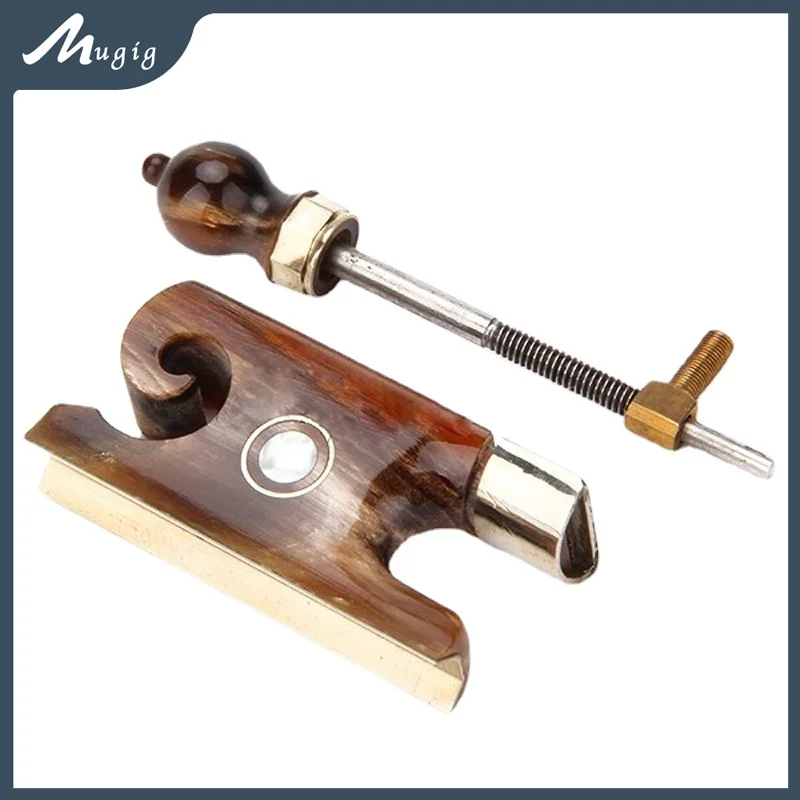 

Advanced OX Horn Snail Shape Frog Fit For 4/4 3/4 Violin Bow Frog Horn Frog Paris Eye Frog Violin Bow Maker Bow Repair Supplies