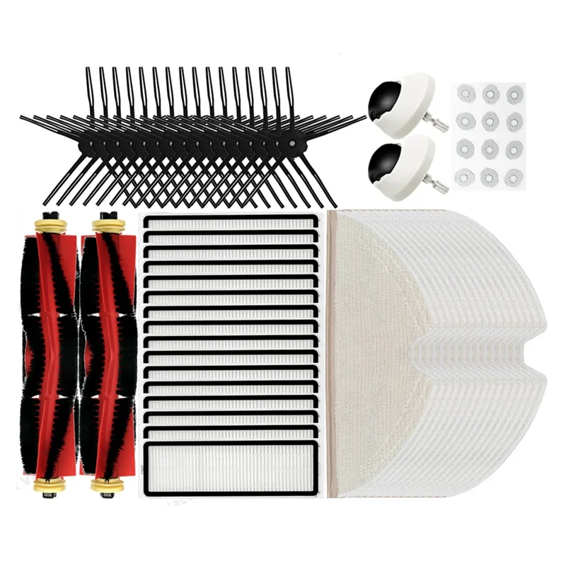 

2025-Brush Mops Hepa Filters For Roborock S5 S50 S502 S55 S6 S6 Pure S60 S65 E5 Vacuum Cleaner Accessories