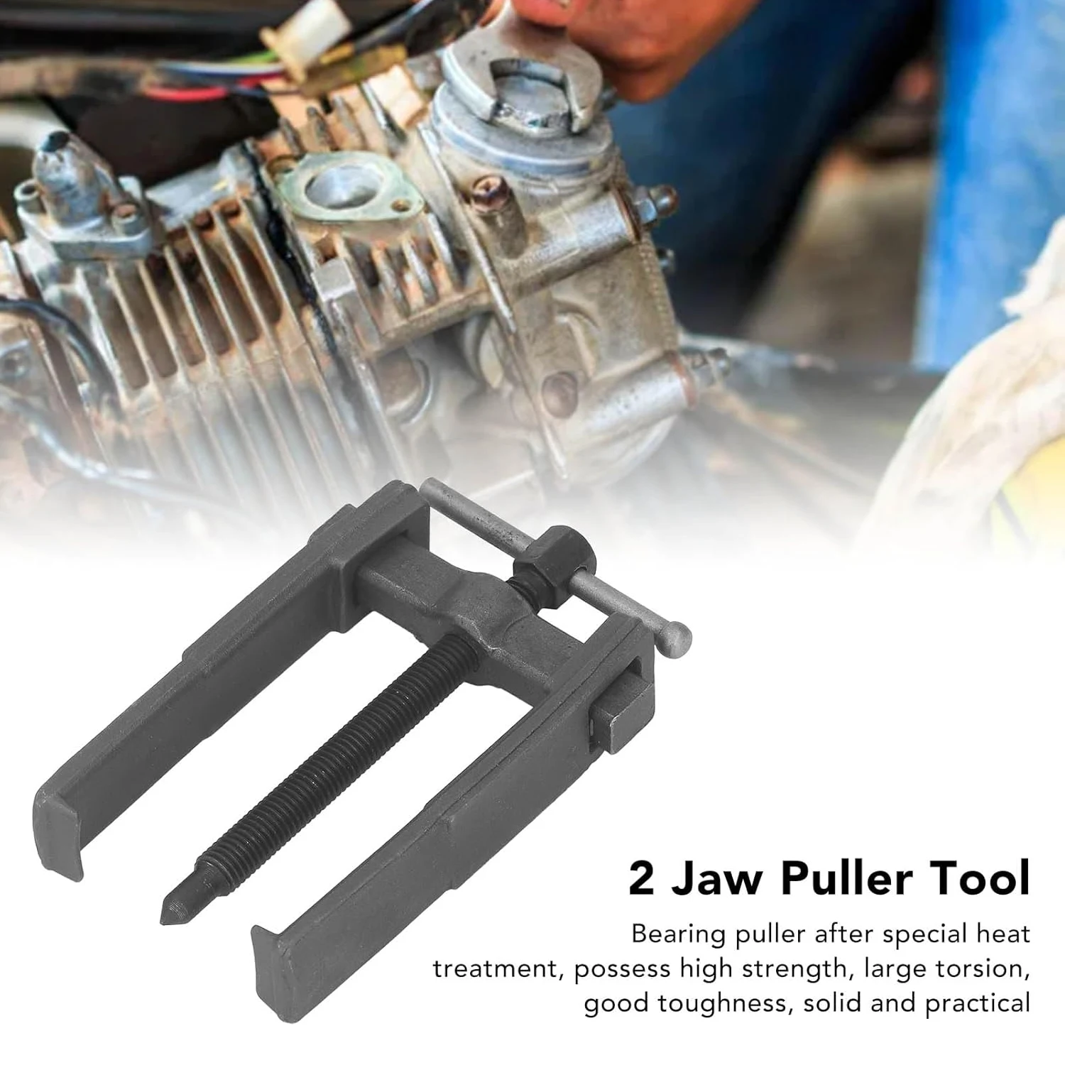 2 Jaws Bearing Puller 3/4 Inches Bearing Extractor Separator Tool Blind Hole Bearing Removal Tool Machanical Tools