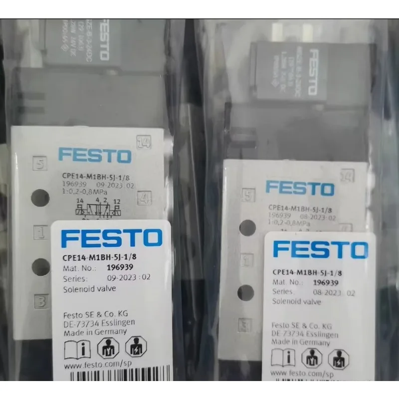 Peças para Válvula Solenoide Pneumática FESTO 196939 CPE14-M1BH-5J-1/8