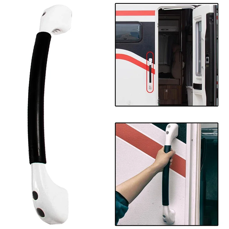 RV Auxiliary Handrail - Durable & Safe for Door/Boarding/Ceiling Cabinet Handles in Camper/Motorhome/Caravan