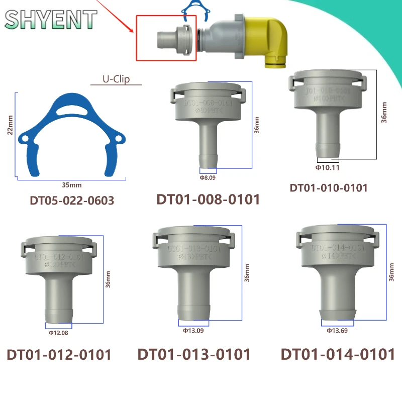 Dental U-Clip for Duerr Suction Filter System Connector for Dental Unit Chair Cartridge Filter for Dental Suction Parts