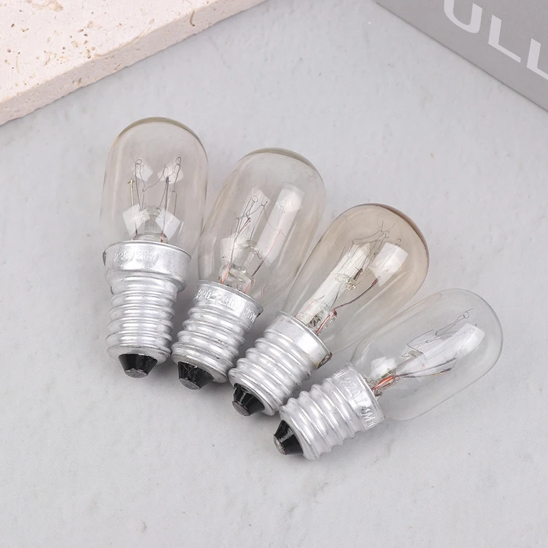 5Pcs E14 Incandescent Bulbs 10/15/20/25W 220V-230V Heat Resistant Globe Bulb For Salt Lamp Refrigerator Oven Home Appliance