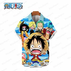 Monkey D Luffy Camisas grandes para homens, blusas de uma peça, HD Print, roupas elegantes, blusa Y2K, tops de praia, novo, 2024