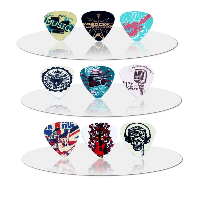 SOACH جديد 10 قطعة 0.46/0.71/1.0 مللي متر سمك الغيتار يختار عناصر الموسيقى الغيتار اكسسوارات الغيتار اختيار ل القيثارة الغيتار المجاذيف #6